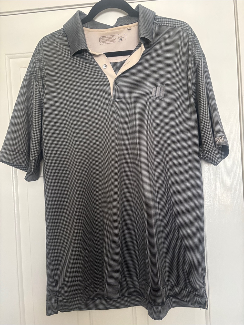 Cutter & Buck Men's Gray Performance Polo with Contrast Placket